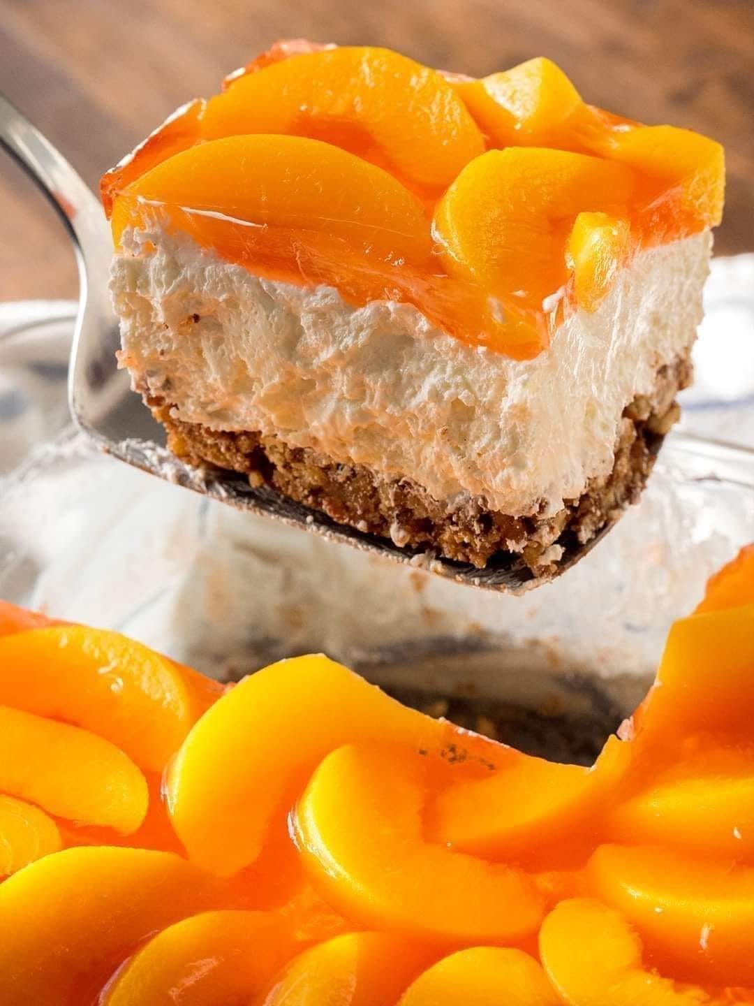 Peach Pretzel Jello Salad