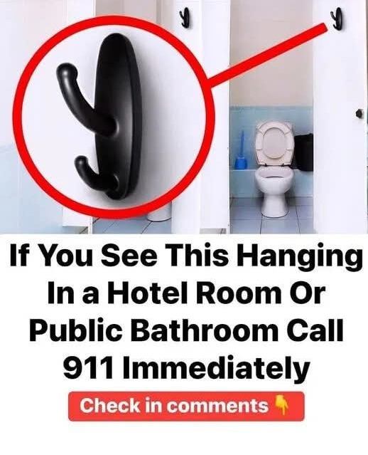 “The Hidden Sign of Danger: What to Do If You Spot This Suspicious Object in a Hotel or Public Restroom”
