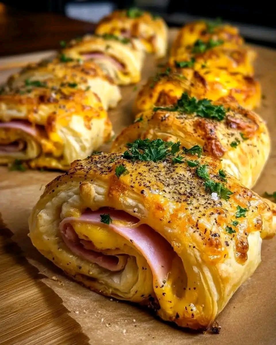 Cheese and Ham Rolls