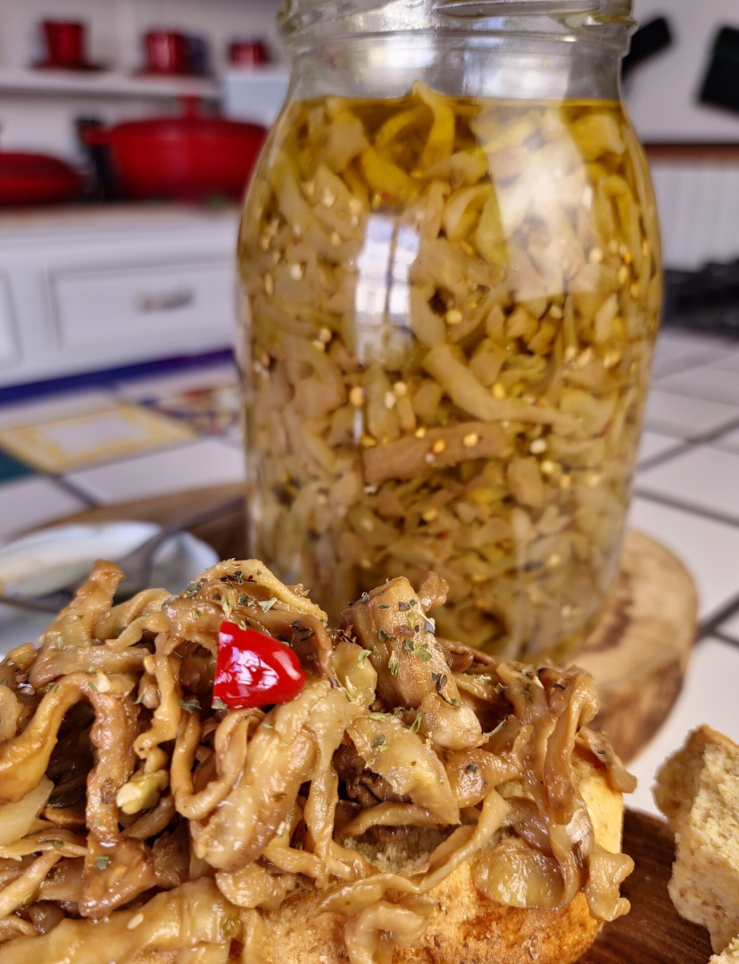 Eggplants in oil