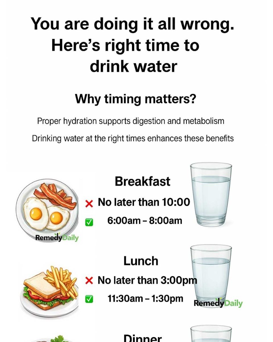 You are doing it all wrong. Here’s the right time to drink water