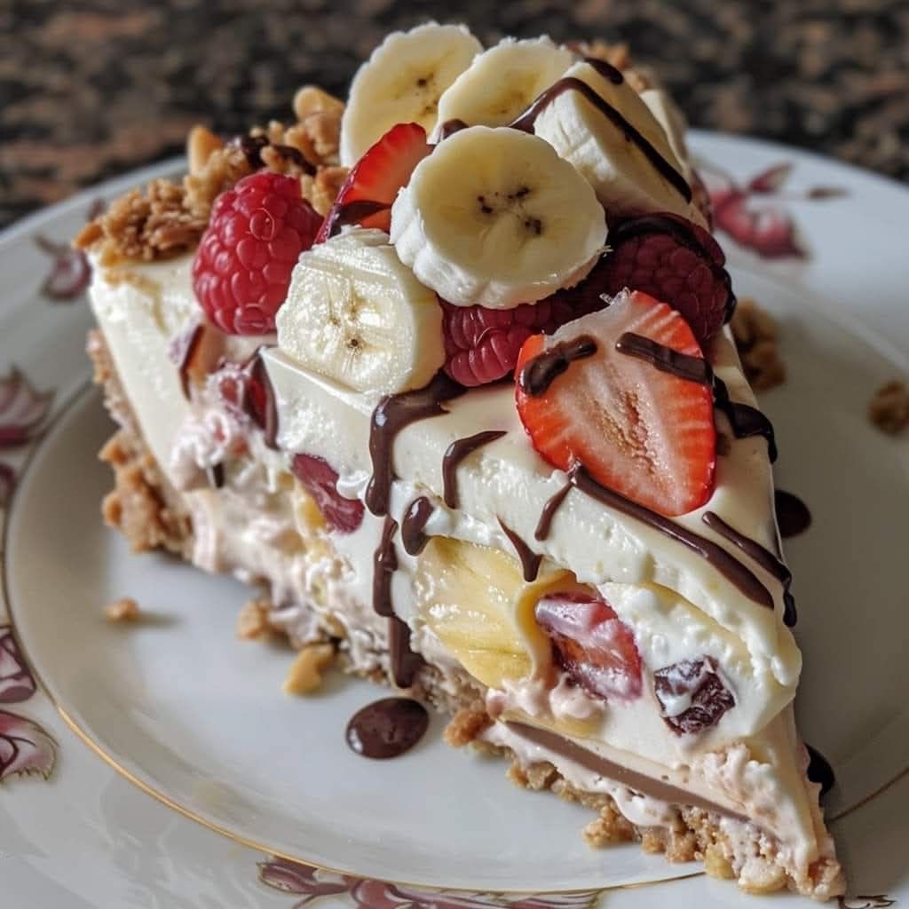 Banana Split Cheesecake Cake