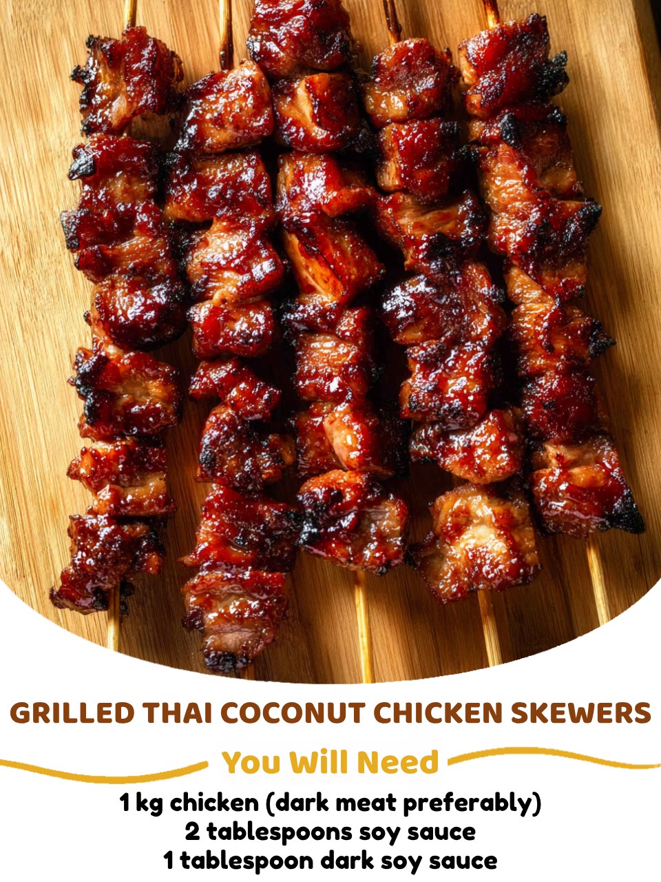 Grilled Thai Coconut Chicken Skewers