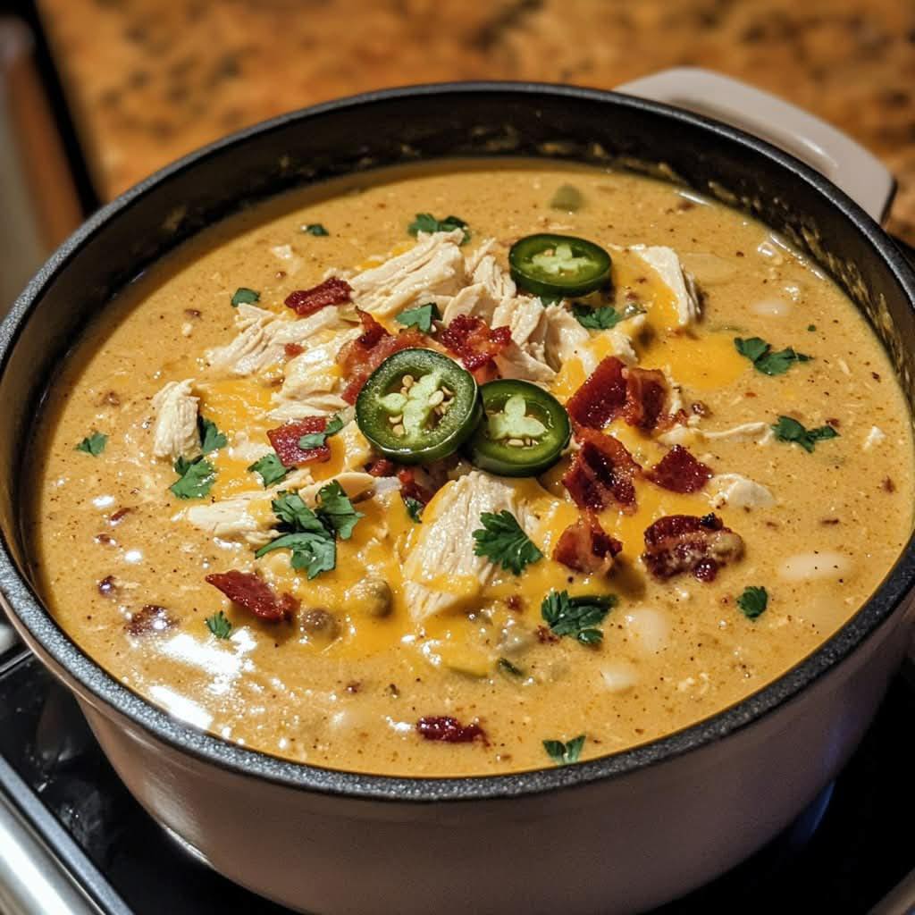 Chicken Jalapeño Popper Chili