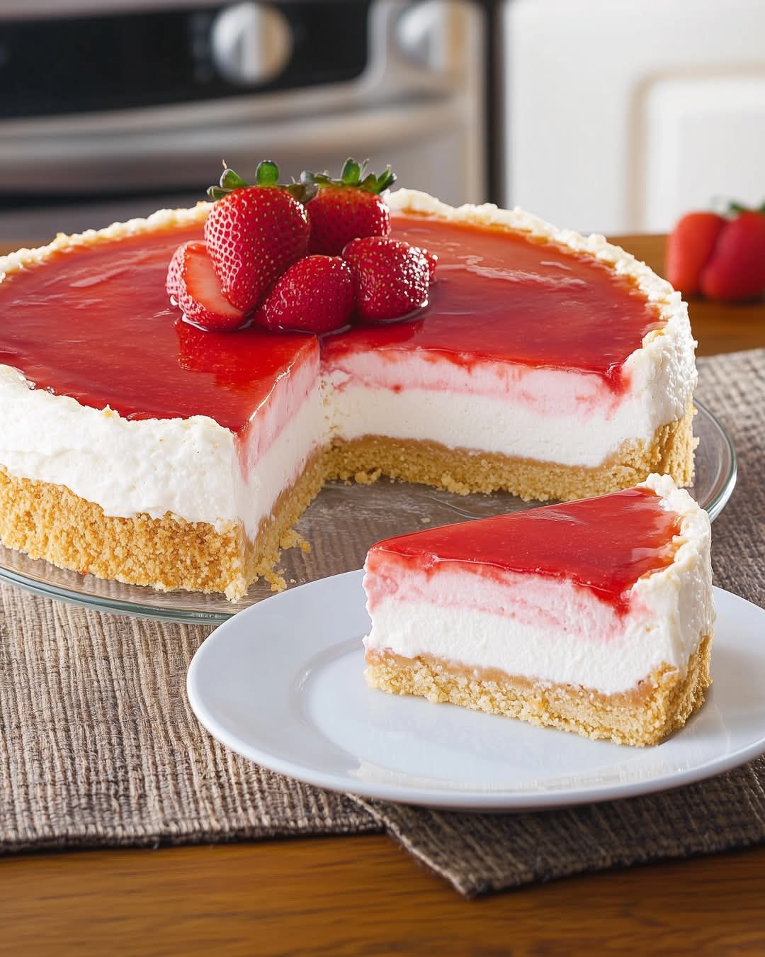 Delicious Strawberry Cheesecake