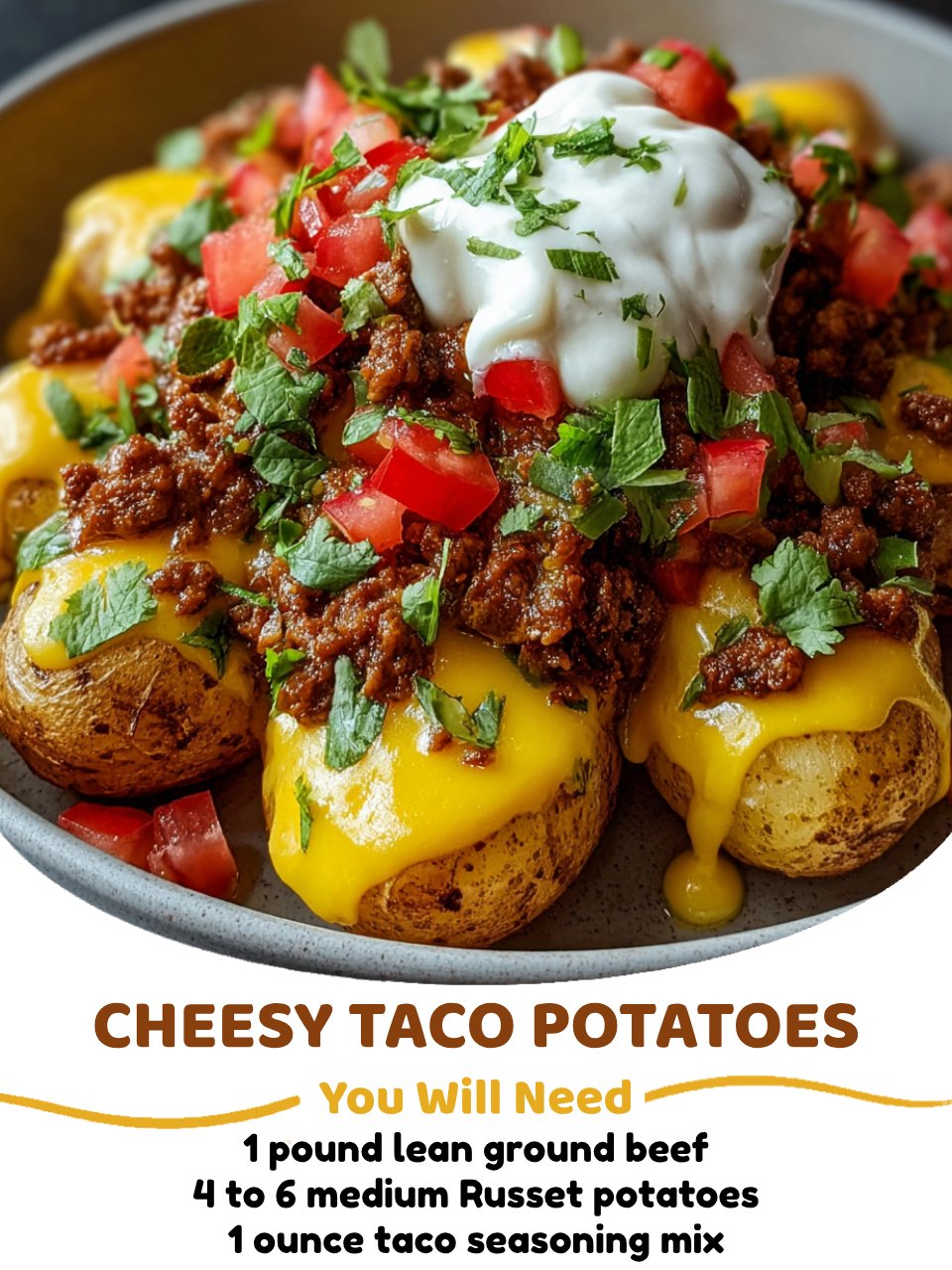 Taco Loaded Baked Potatoes