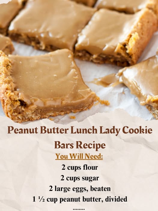 Peanut Butter Lunch Lady Cookie Bars Recipe