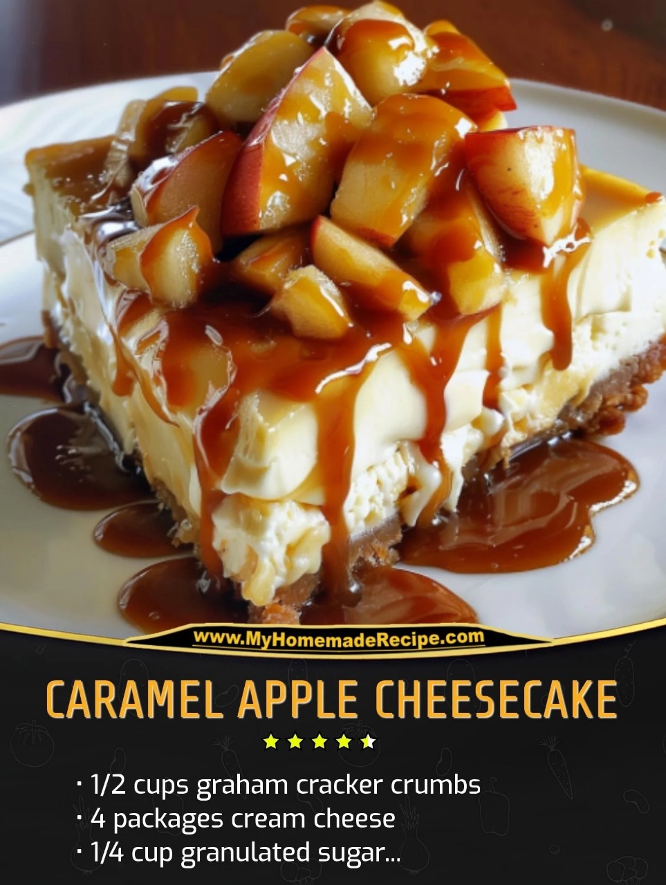 Caramel Apple Cheesecake