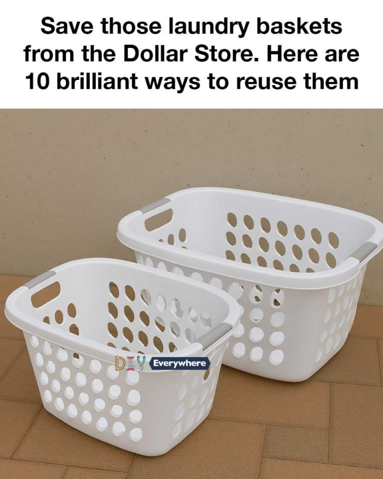Save those laundry baskets from the Dollar Store. Here are 10 brilliant ways to reuse them