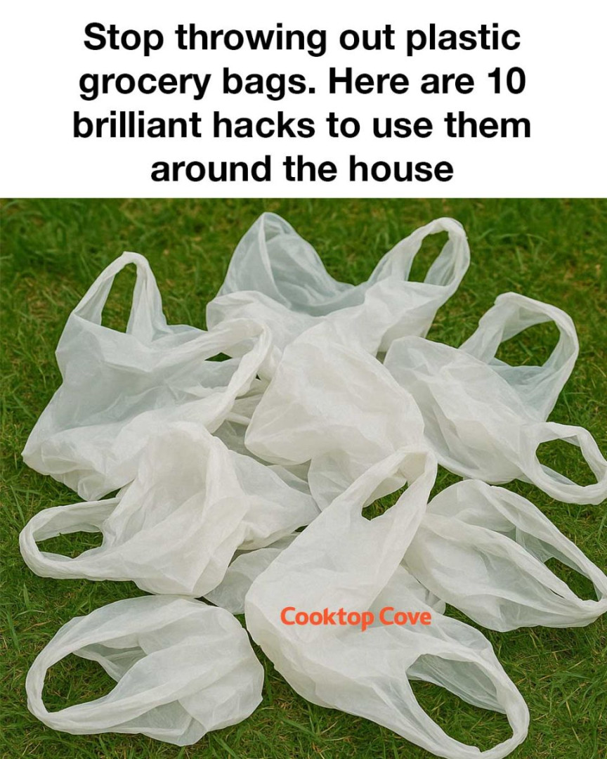 Stop throwing out plastic grocery bags. Here are 10 brilliant hacks to use them around the house