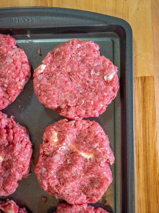 Julia Child’s Ground Beef Patties with Onions and Herbs (Bifteck Haché A La Lyonnaise)