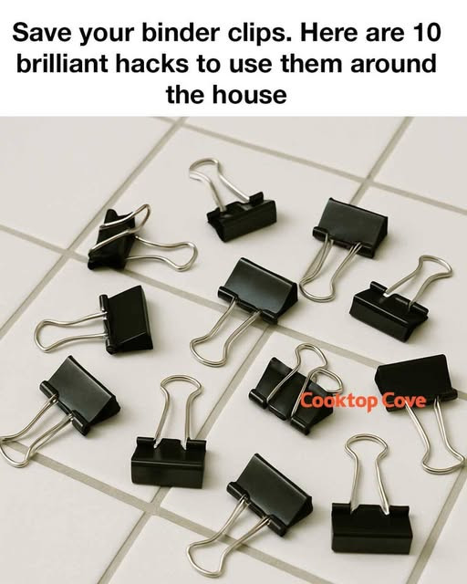 Save your binder clips. Here are 10 brilliant hacks to use them around the house