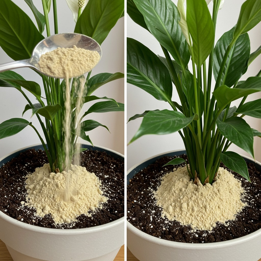 Peace lily, only with this ingredient it blooms for up to 10 years in a row