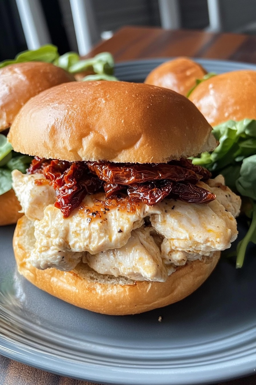 Crockpot Marry Me Chicken Sandwiches