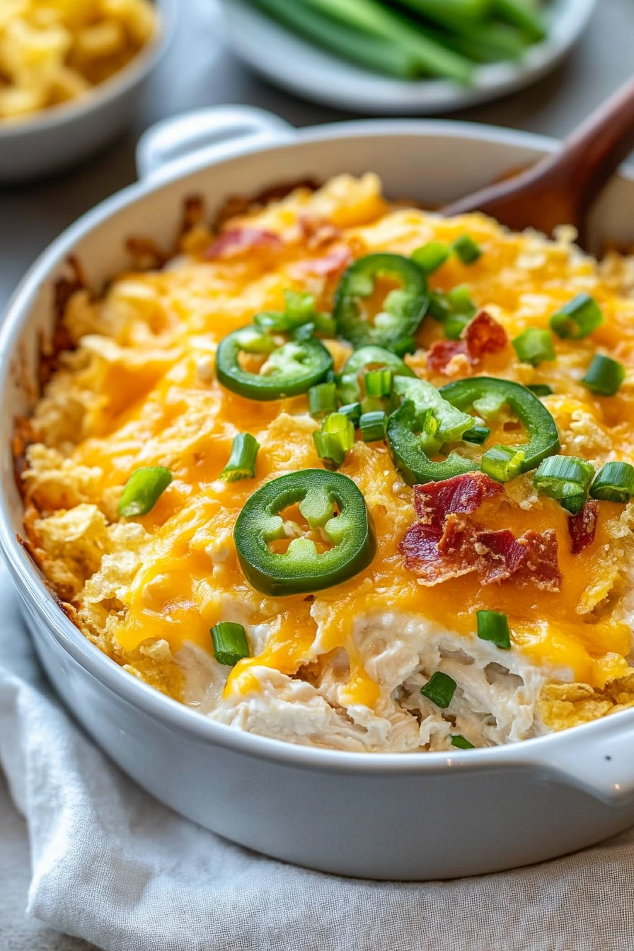 Keto Jalapeño Popper Chicken Casserole