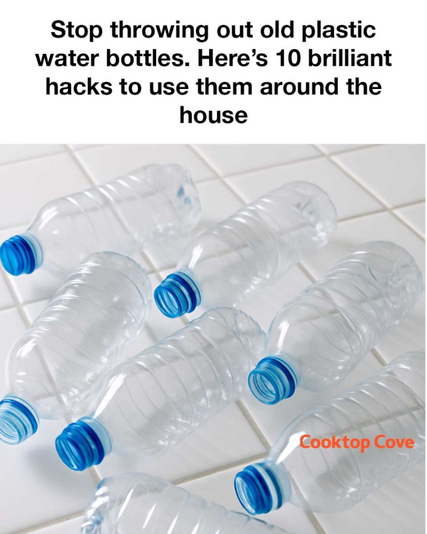 Stop throwing out old plastic water bottles. Here’s 10 brilliant hacks to use them around the house
