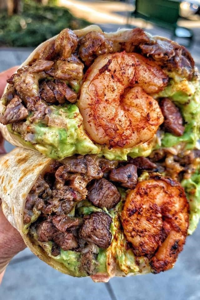 Surf and turf burritos? Yes, sir!!
