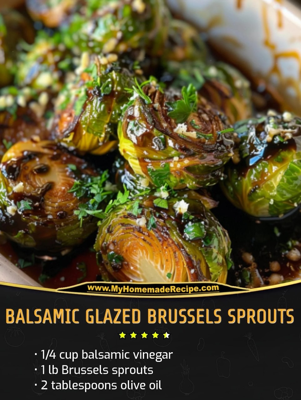 “Balsamic Glazed Brussels Sprouts