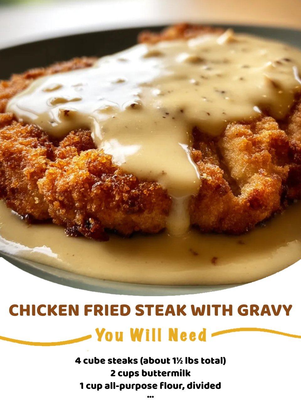 Chicken Fried Steak with Gravy