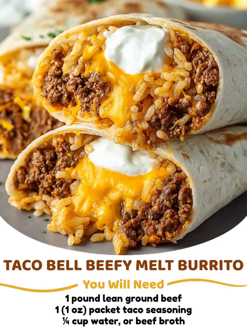 Taco Bell Beefy Melt Burrito