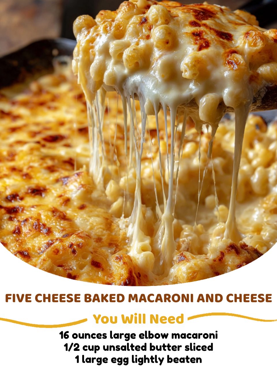 Five Cheese Baked Macaroni and Cheese