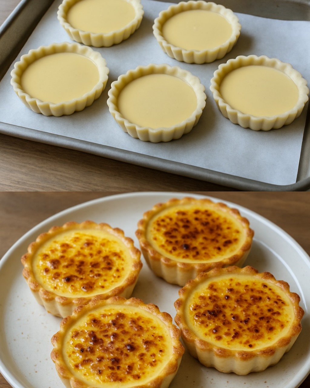 Homemade Crème Brûlée Tartlets