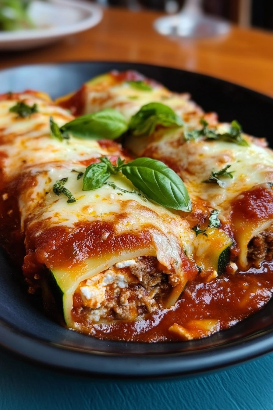 Zucchini Lasagna Rolls
