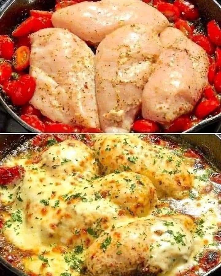 Cheesy Baked Fajita Chicken
