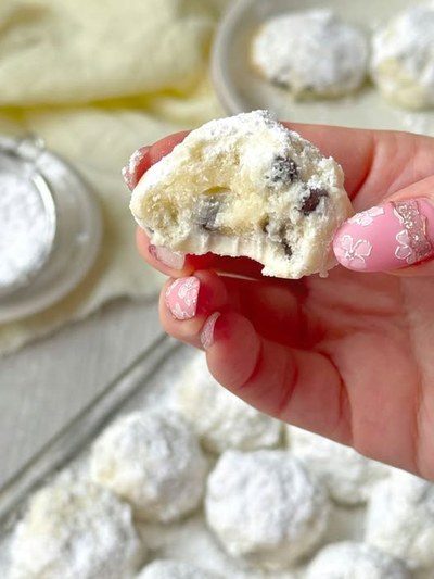“My step daughter has a nut allergy so when we started making cookies for the holiday season I swapped out my usual snowball recipe with this one”