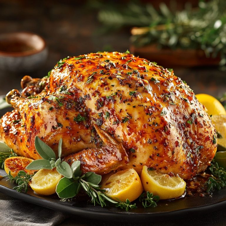 Festive Garlic Butter Turkey Roast