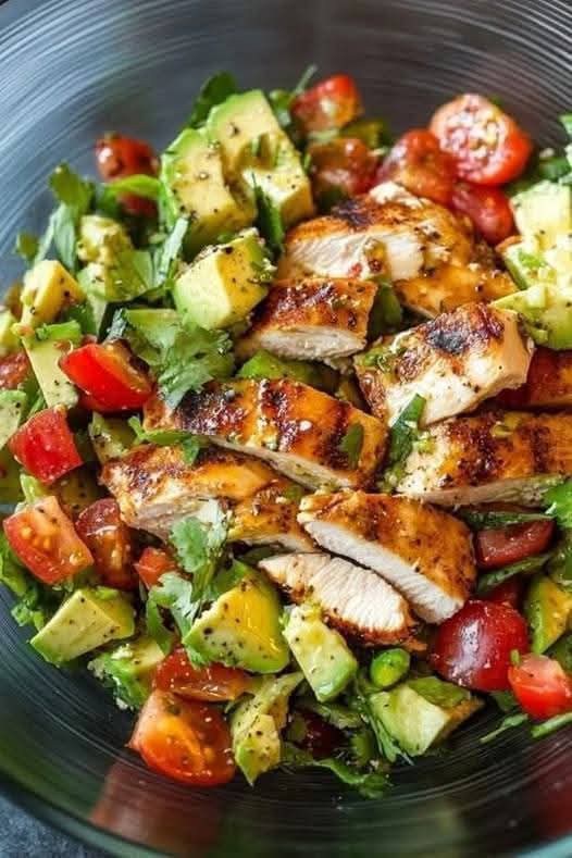 Grilled Chicken Avocado Salad