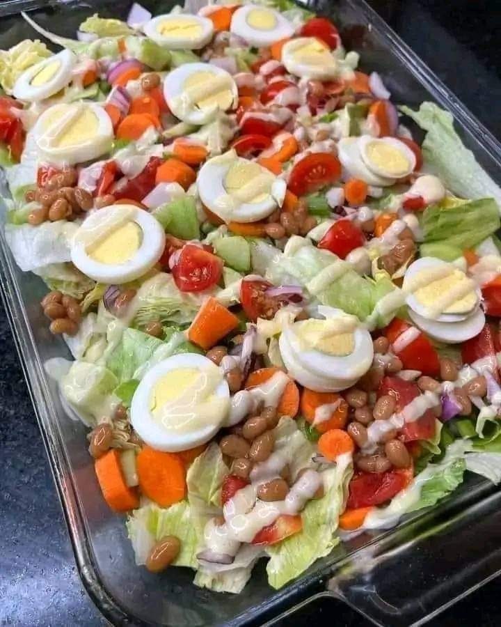 easy 7 layer salad