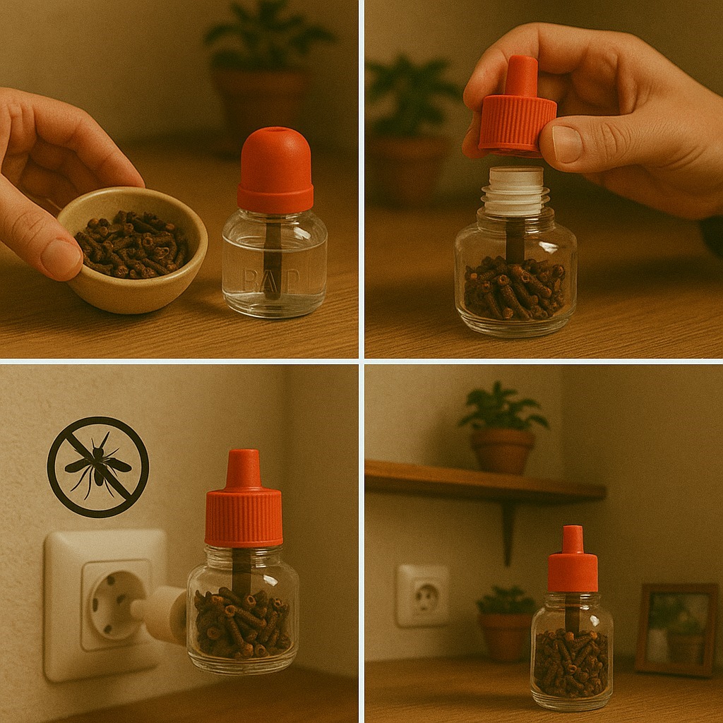 Just put CLOVES in the EMPTY ELECTRIC RAID and never suffer from mosquitoes again