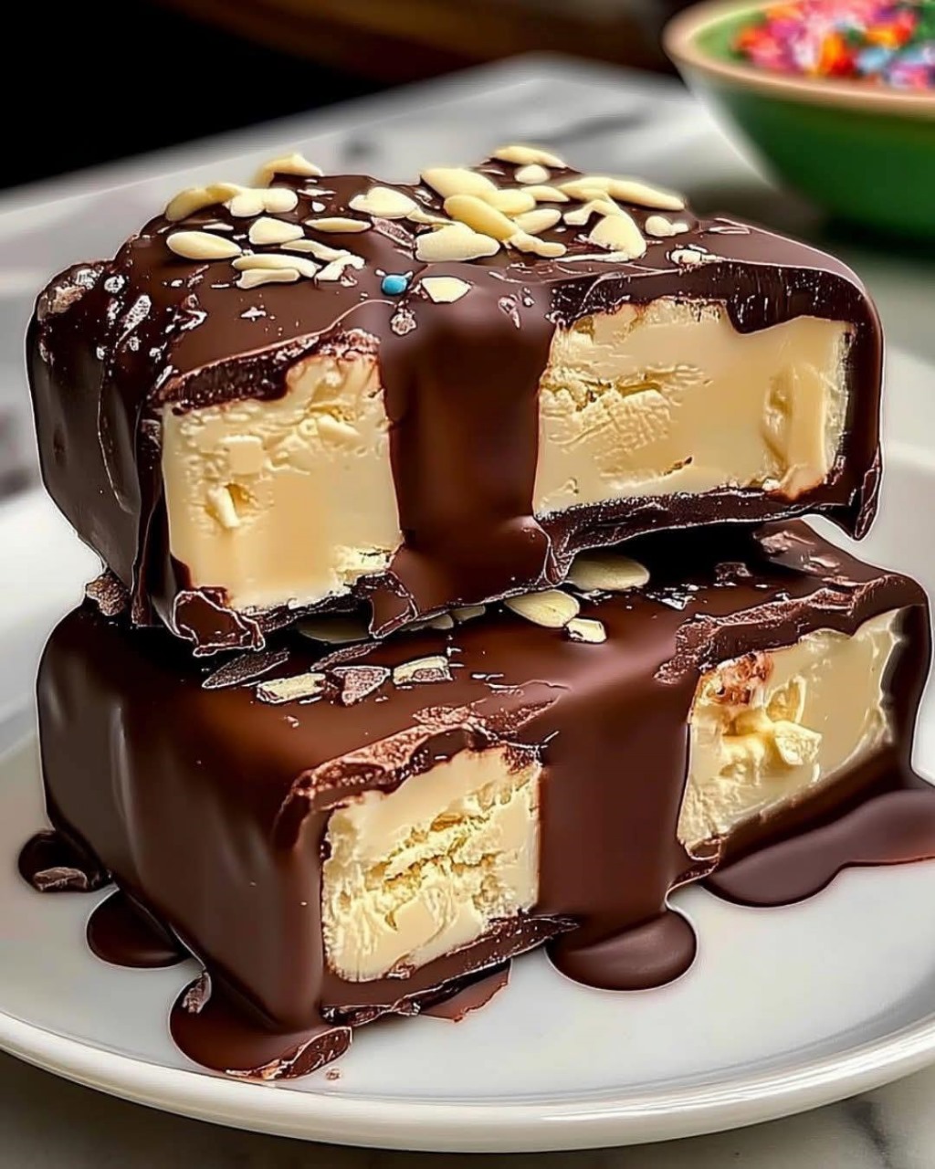 Homemade Chocolate-Covered Ice Cream Bars