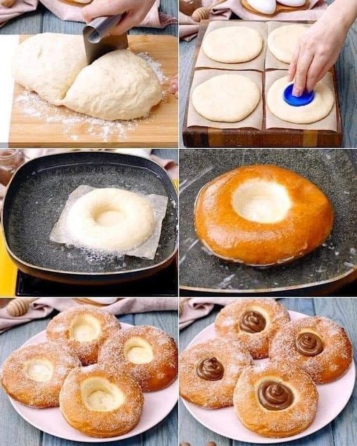 hazelnut cream donuts