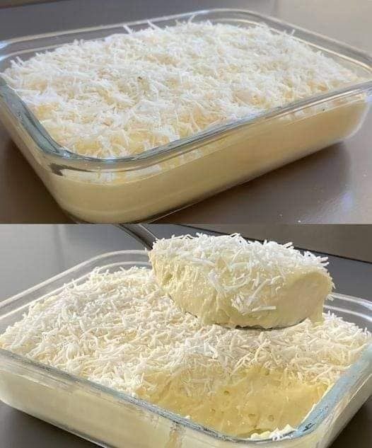 Coconut and Sweetened Milk Dessert in 15 Minutes!!