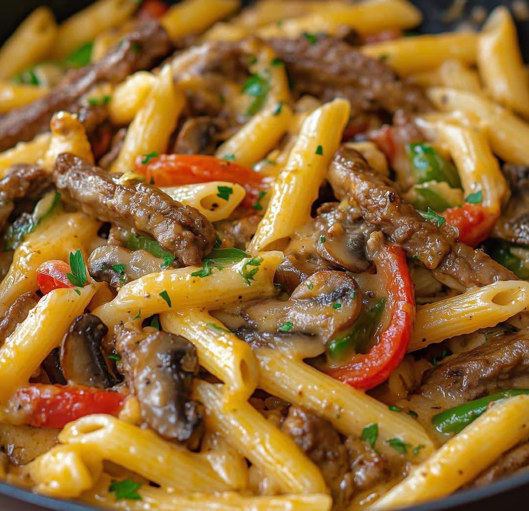 Creamy Steak and Pepper Pasta