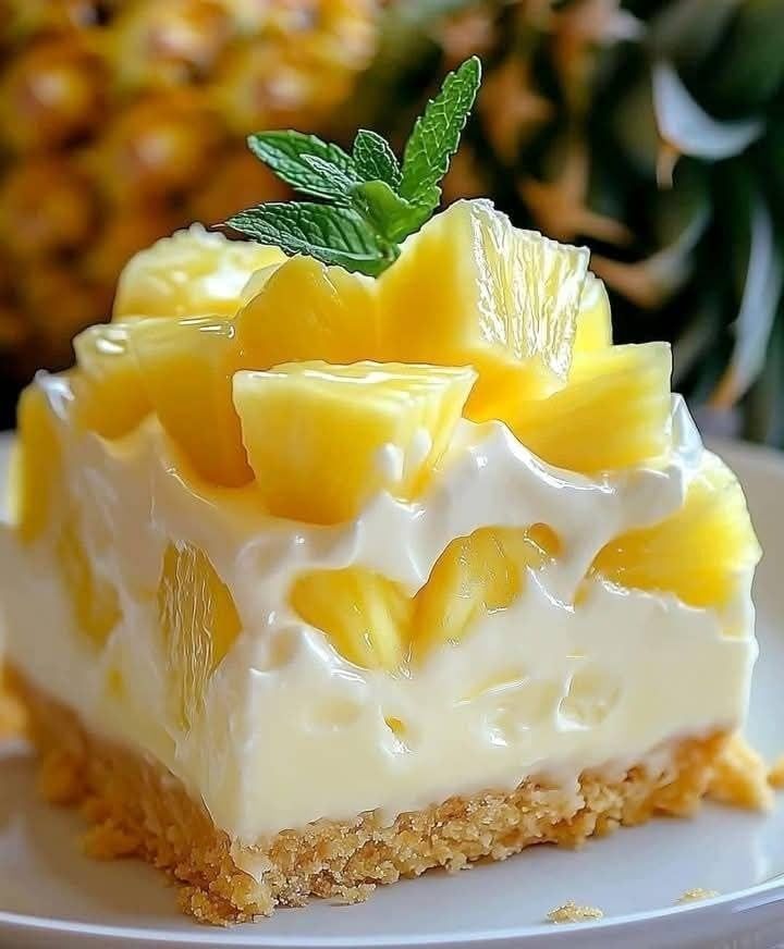 Easy No-Bake Pineapple Delight