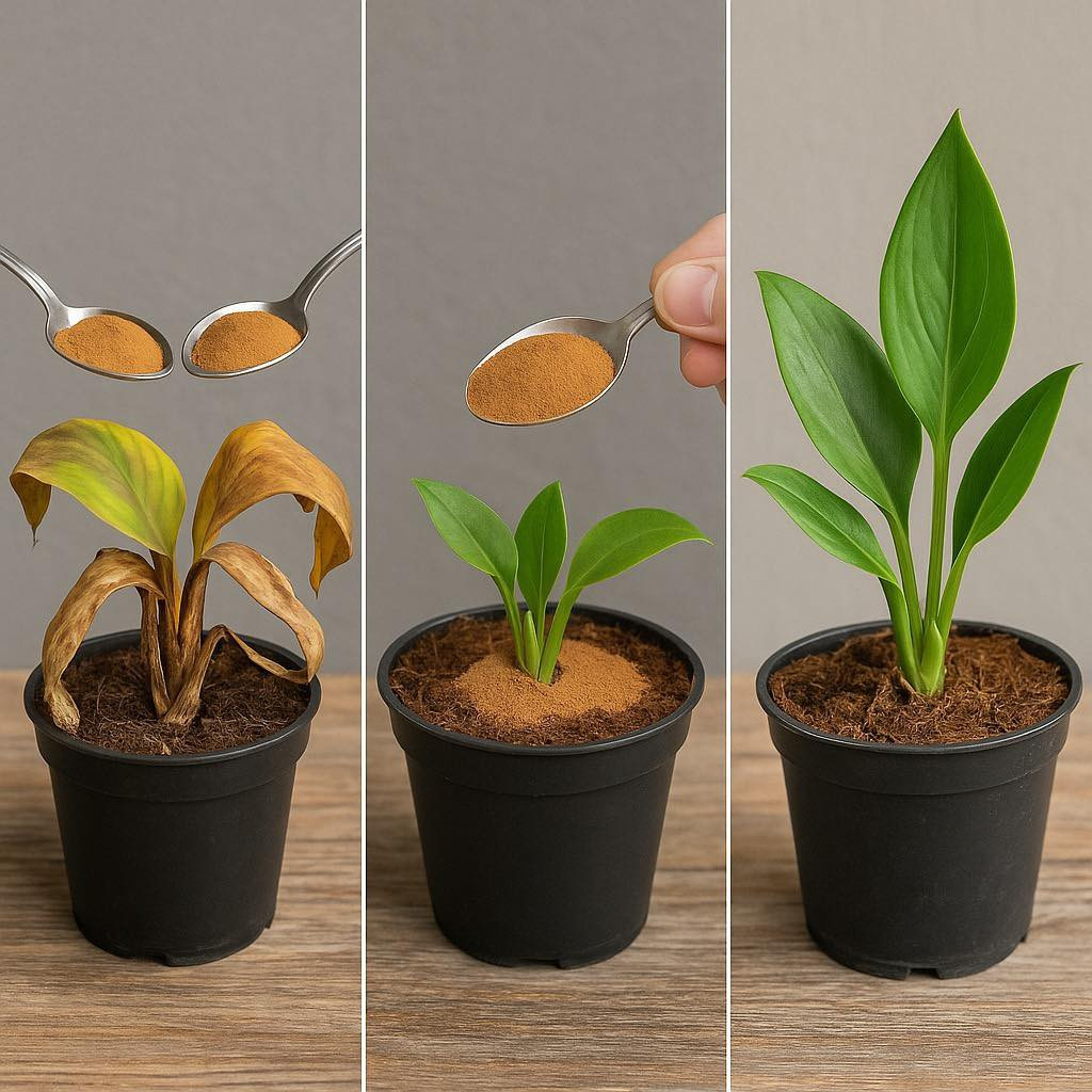 Just 1 Spoon Makes Any Ugly Plant Explode in Growth