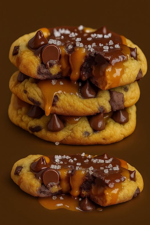 Salted Caramel Chocolate Chip Cookies – Irresistibly Chewy & Sweet-Salty Perfection