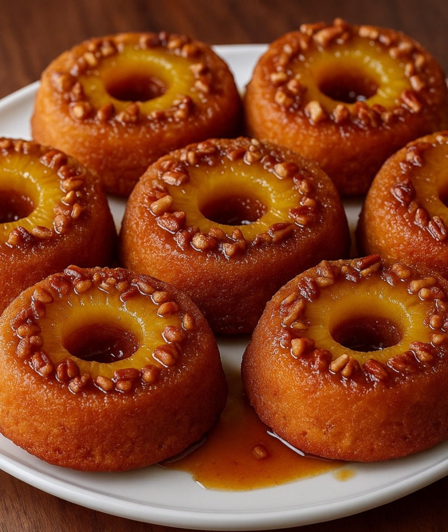 Sweet Potato Pineapple Upside Down Donut Rings