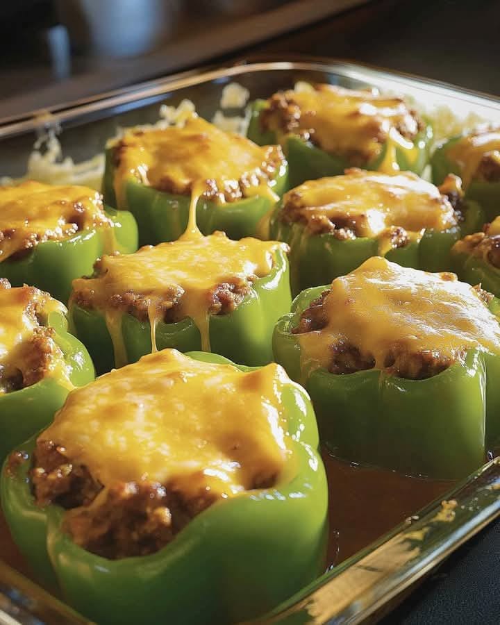 Parmesan Chicken Stuffed Peppers
