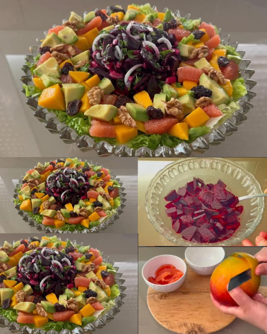 A healthy, cold and refreshing summer salad 🍋 🟩🍊, delicious, economical, easy and quick to prepare