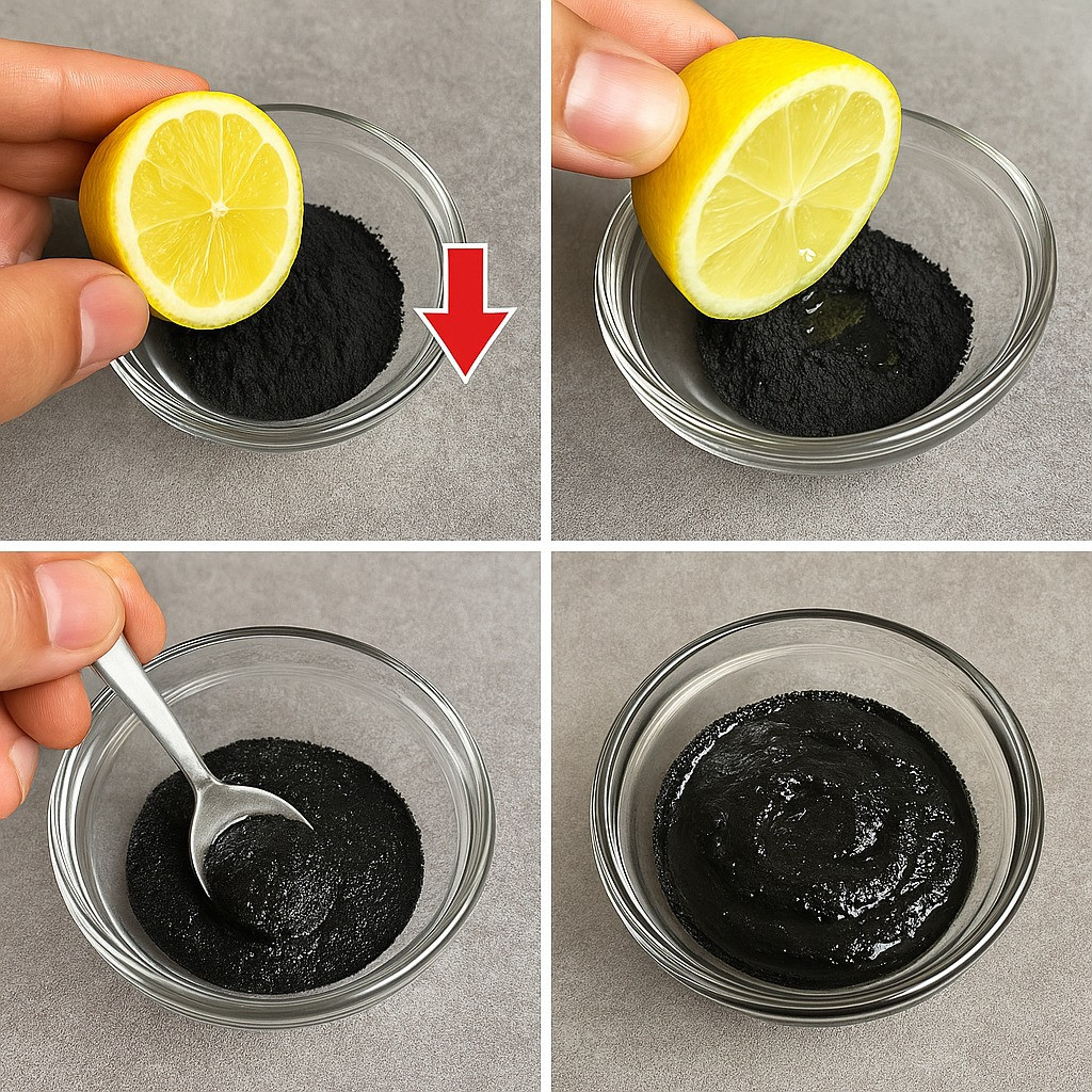 Just mix LEMON with CHARCOAL and you won’t have to spend money at the market anymore