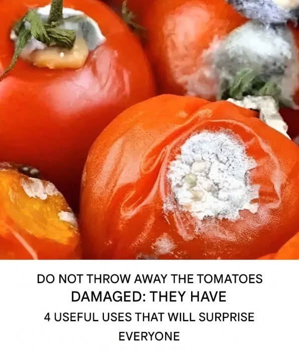 Don’t throw away damaged tomatoes: they have 4 useful uses