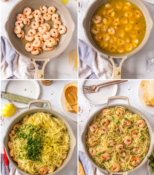 Shrimp Scampi with Angel Hair Pasta