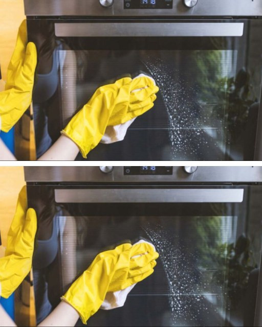 Homemade tricks to remove grease that is embedded in the oven door and glass