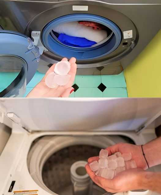 Throw 3 ice cubes in the washing machine: you can’t imagine what happens to the laundry