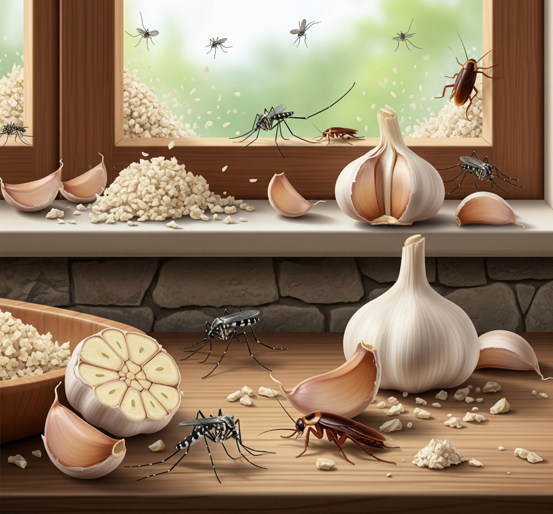 Effective Ways to Repel Pests Using Garlic: Mice, Flies, Lice, Cockroaches, Lizards, Mosquitoes